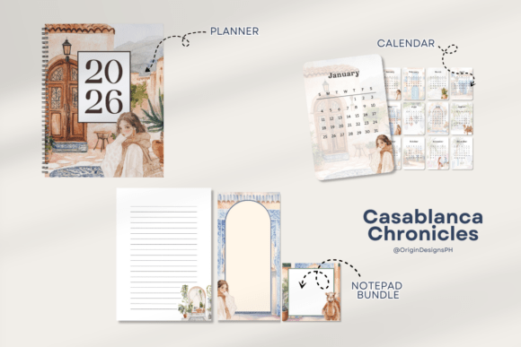 2026 Planner Calendar Notepad
