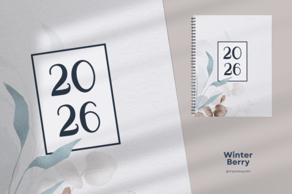 2026 Planner – Winter Berry Notes