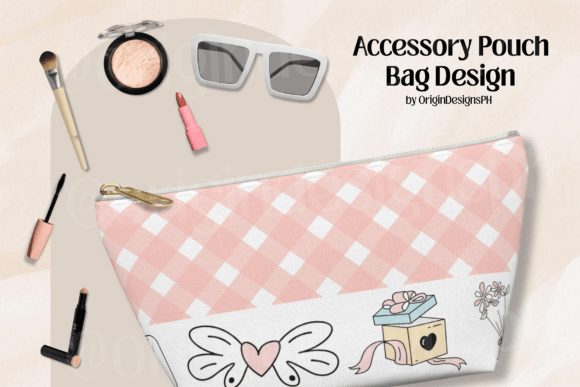 Accessory Pouch Bag Design Cute Pink
