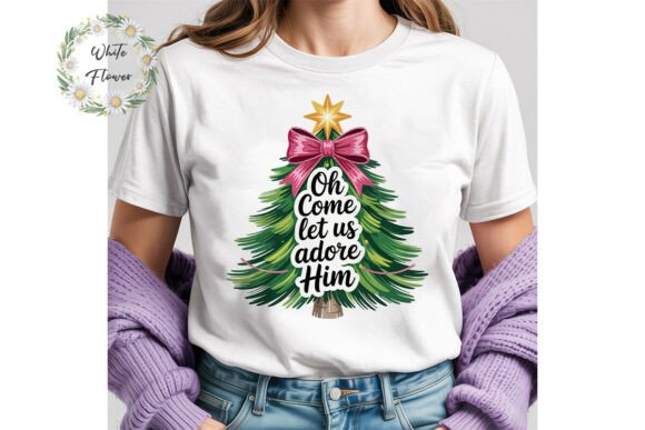 Adore Him Christmas Tree PNG Clipart: High-Quality, Flexible & Ready for Your Creative Projects