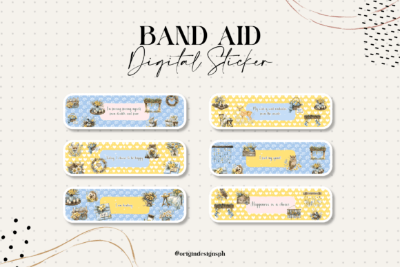 Band Aid Sticker Spring Farm: Playful Healing for Your Digital Planner & Journal