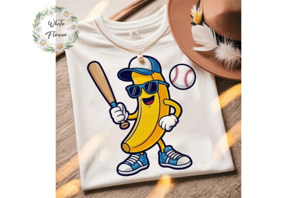 Baseball Banana Character PNG Clipart: A Versatile, High-Quality Design Asset for Creators