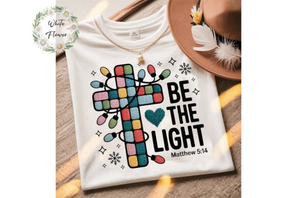 Be the Light Cross Sublimation Design