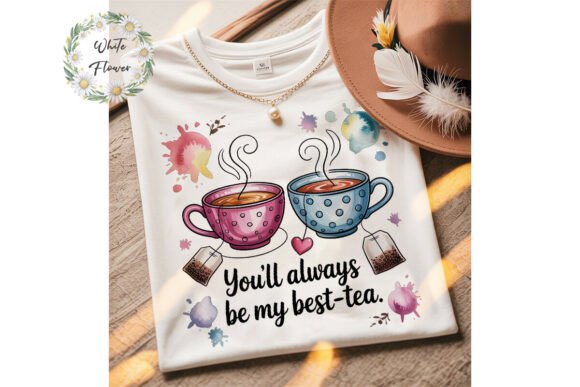 Best-Tea Teacups Sublimation PNG: Your All-in-One Design Asset for Creative & Commercial Projects