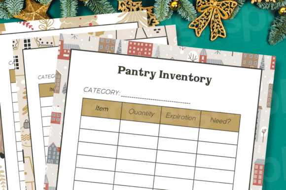 Christmas Pantry Inventory List