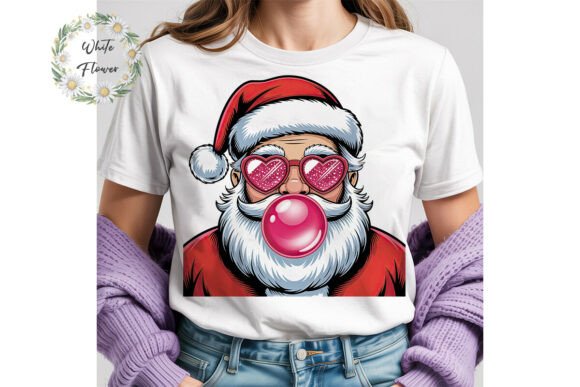 Cool Santa Pink Bubble Gum PNG Clipart