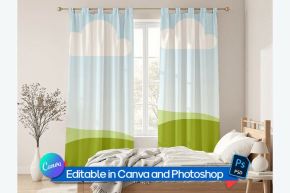 Curtain Textile Mockup