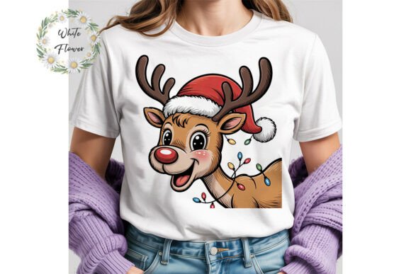 Cute Christmas Reindeer PNG Clipart