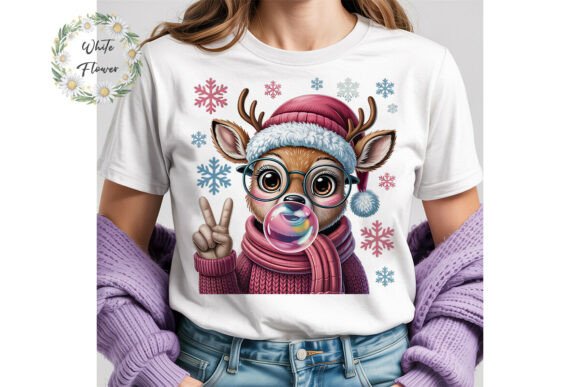 Cute Reindeer Christmas PNG Clipart