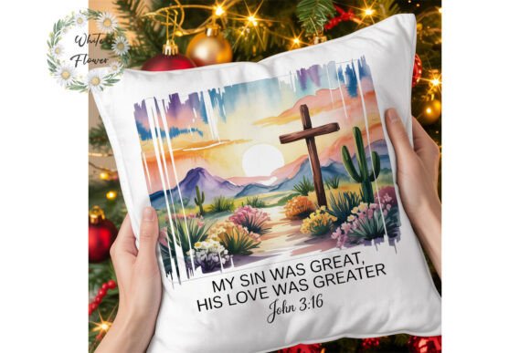 Desert Cross Watercolor PNG Clipart