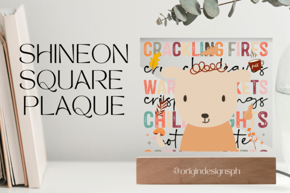 Embrace the Magic of Autumn with ShineOn Plaque Square