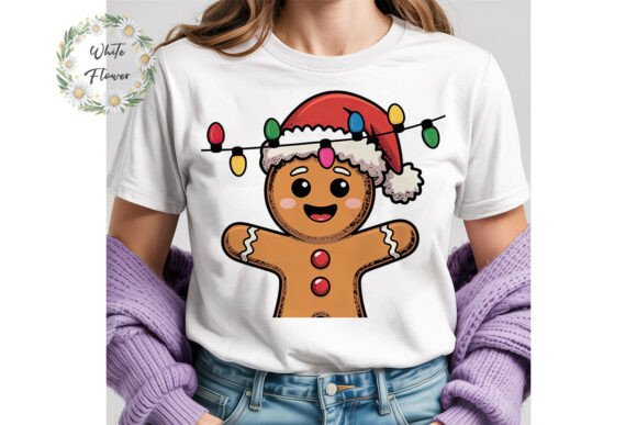 Festive Gingerbread Santa PNG Clipart