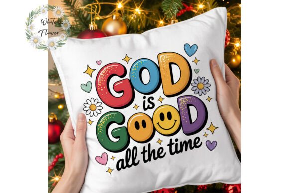 God is Good Glitter Sublimation PNG