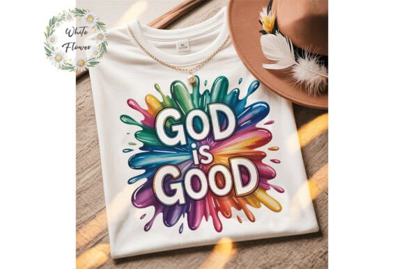 God is Good Watercolor Sublimation PNG: A Versatile, Print-Ready Resource for Faith-Based Creators