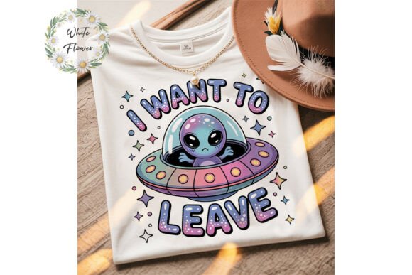 I Want to Leave Alien UFO PNG Clipart