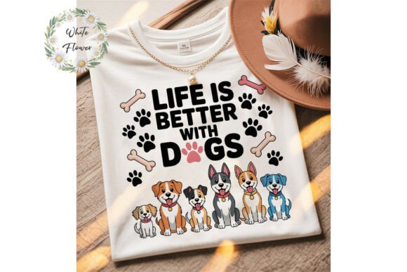 Life is Better with Dogs PNG Clipart