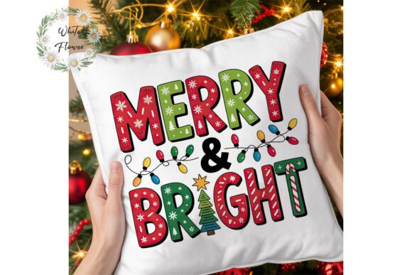 Merry Bright Christmas PNG Clipart