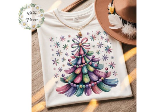 Pastel Christmas Tree Sublimation Design