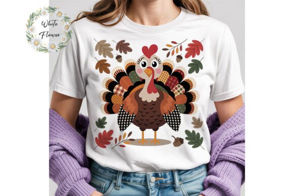 Patchwork Turkey Autumn PNG Clipart