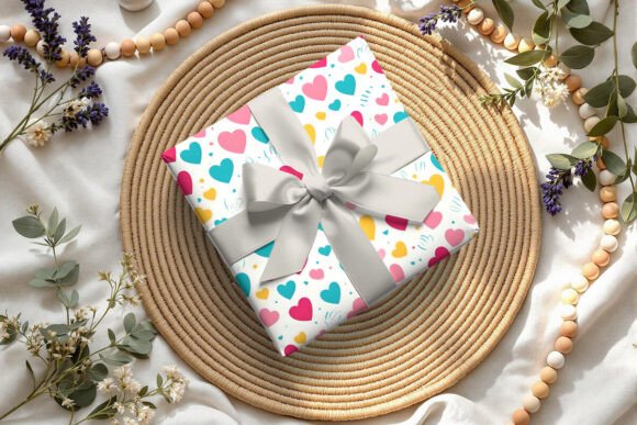 Present Wrap Mockup PSD