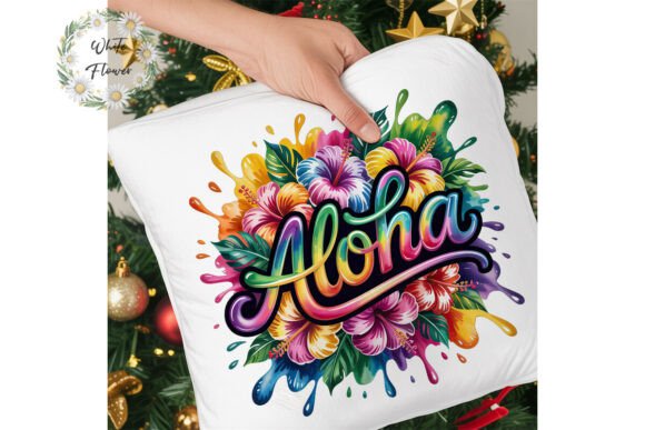 Vibrant Aloha Hibiscus Floral Clipart