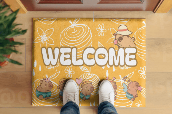 Welcome Mat Capybara